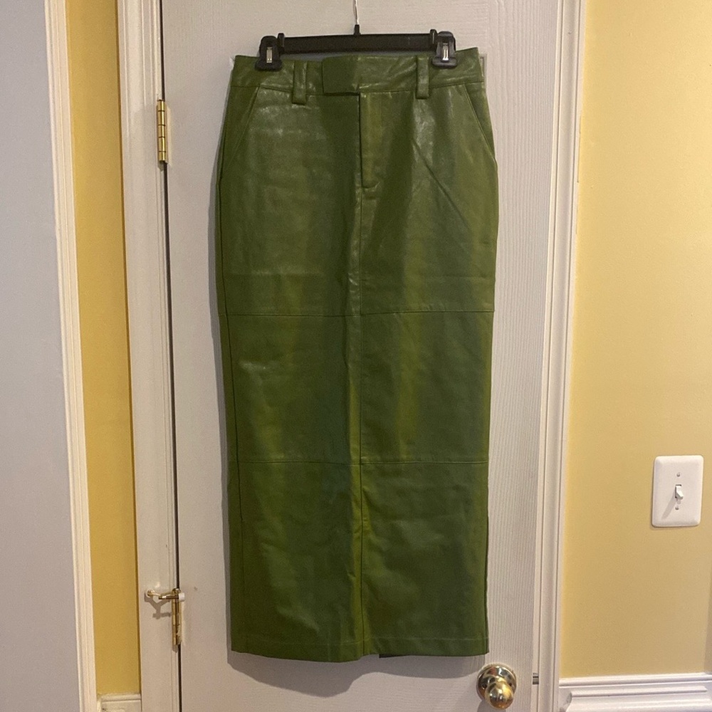 Forever 21 Green Maxi Pencil Skirt Work